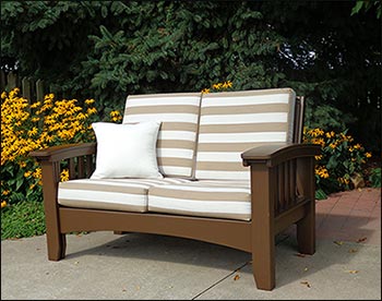 Cypress Mission Loveseat w/Sunbrella Cushions