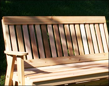 Red Cedar English Garden Glider