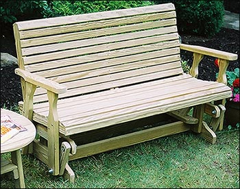 Treated Pine Rollback Glider and Rocker Group