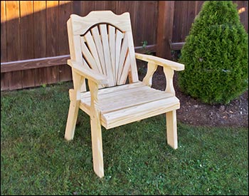 Treated Pine Fanback Patio Chair