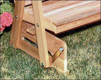 Red Cedar English Garden Glider