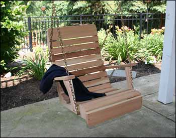 Red Cedar Royal Highback Porch Swing