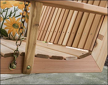 Red Cedar American Sweetheart Porch Swing