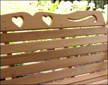 Red Cedar American Sweetheart Porch Swing