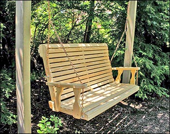 Treated Pine Rollback Porch Swing