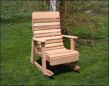 Red Cedar Royal Highback Rocker