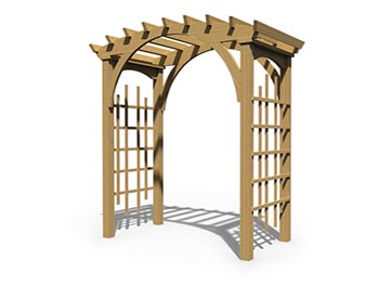 Treated Pine Palermo Arched Arbor