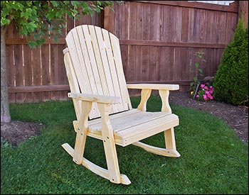 Treated Pine Curveback Rocking Chair