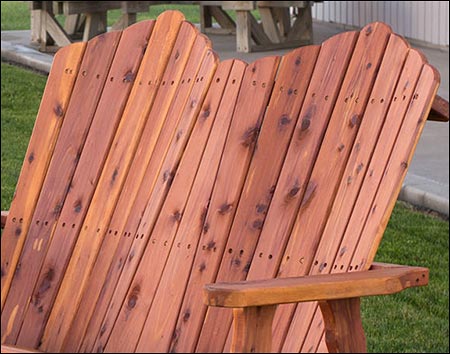 Eastern Red Cedar Loveseat Bench