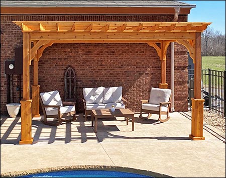 Red Cedar Free Standing 4-Beam Pergolas