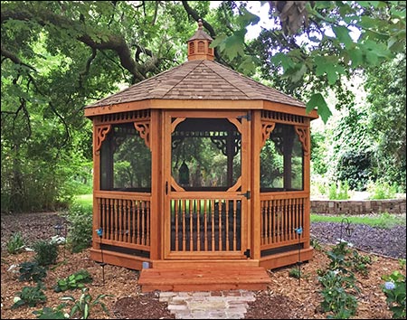 Treated Pine Single Roof Octagon Gazebos