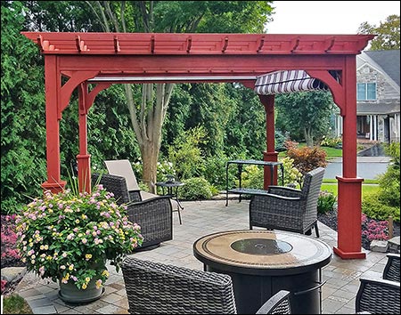 Red Cedar Free Standing 4-Beam Pergolas