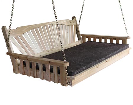 Red Cedar Fanback Swingbed