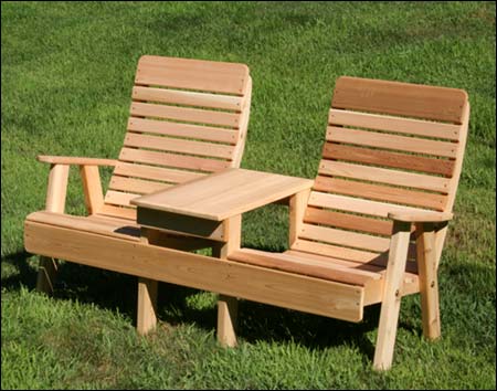 Red Cedar Royal Highback Settee