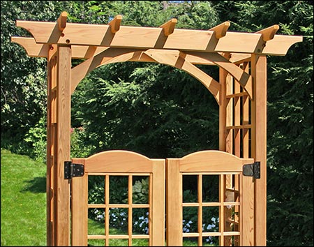 Red Cedar Canterbury Arbor w/Gate