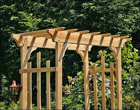 Treated Pine Rose Arbor Pergola