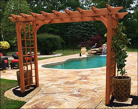 Red Cedar Canterbury Arbor