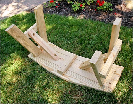 Treated Pine Curved Bench