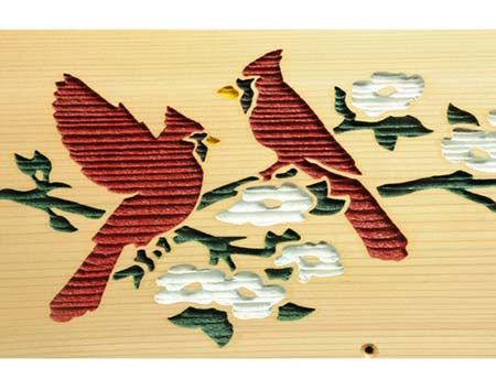 Red Cedar Cardinals Mailbox