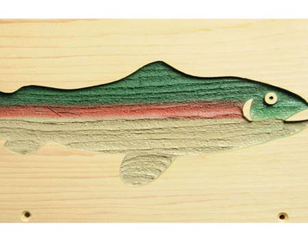 Red Cedar Fish Mailbox 