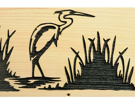 Red Cedar Heron Mailbox