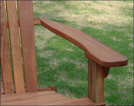 Eucalyptus Stained Folding Adirondack Chair