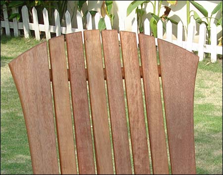 Eucalyptus Stained Folding Adirondack Chair