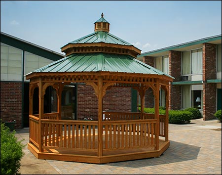 Treated Pine Octagon Gazebo Cupola 