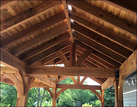 Rough Cut Cedar Herrington Gable Ramada