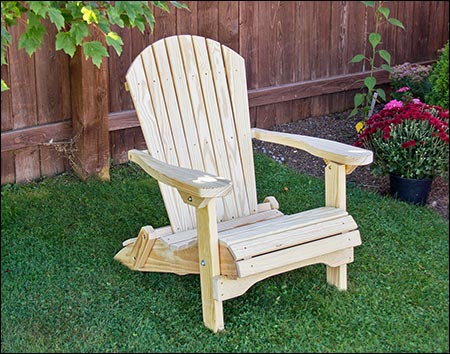 Treated Pine Folding Adirondack Chair