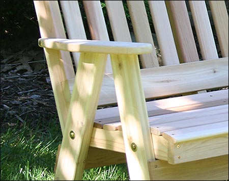 Red Cedar Southern English Garden Bench