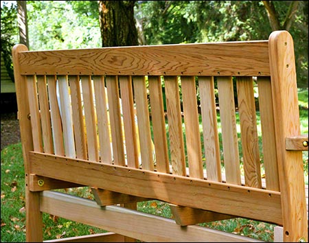 Red Cedar English Garden Bench