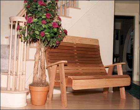 Red Cedar Royal Highback Garden Bench