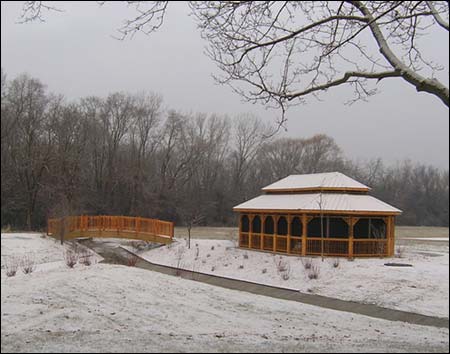 Red Cedar Double Roof Oval Gazebos