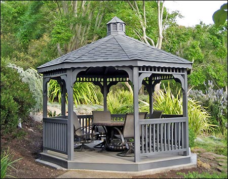 Treated Pine Single Roof Octagon Gazebos