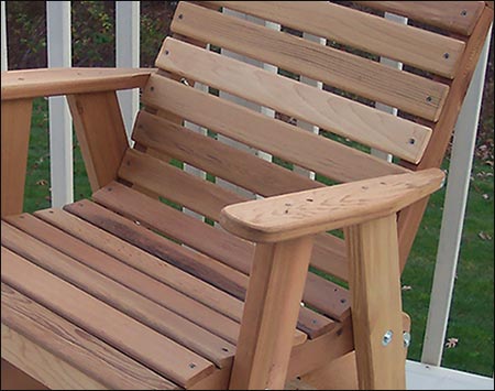 Red Cedar American Classic Glider Chair