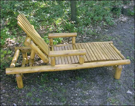 White Cedar Stained Lounge