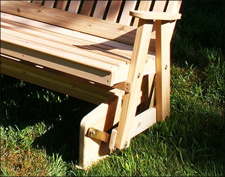 Red Cedar English Garden Glider