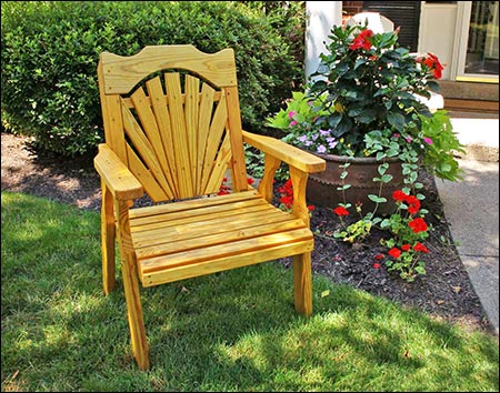 Treated Pine Fanback Patio Chair