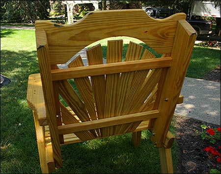 Treated Pine Fanback Patio Chair