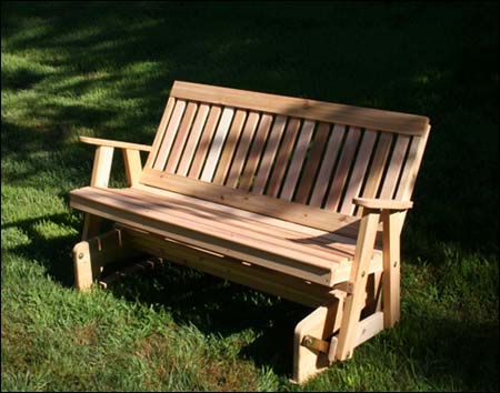 Red Cedar English Garden Glider