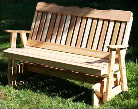Cedar Countryside Rocking Glider
