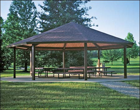 Steel Frame Single Roof Santa Fe (Octagon) Pavilions