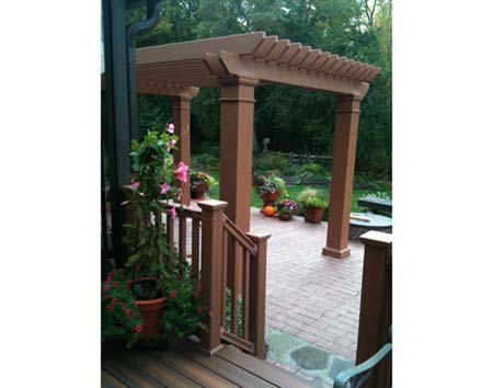 Fiberglass Free Standing 2-Beam Pergolas