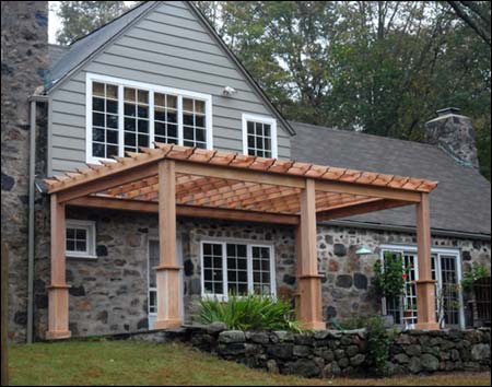 Red Cedar Free Standing 4-Beam Pergolas