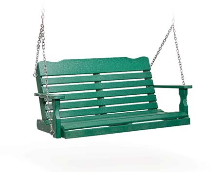 Poly Lumber Horizontal Porch Swing 