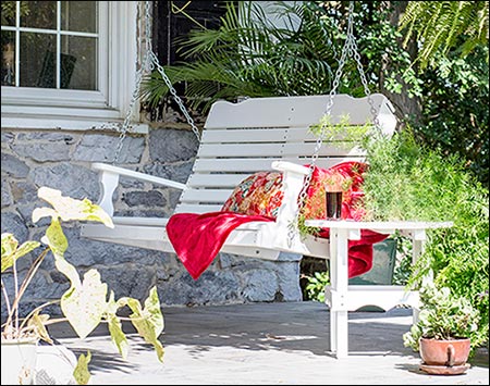 Poly Lumber Horizontal Porch Swing 