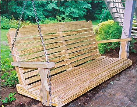 Treated Pine Crossback Porch Swing