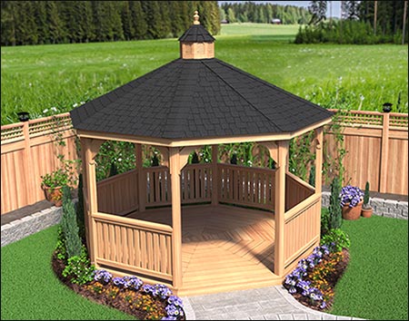 Red Cedar Garden Gazebo