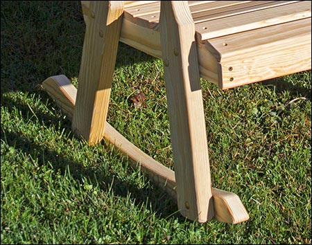 Treated Pine Crossback Rocking Chair